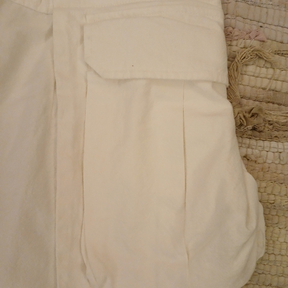 Caara Maxi Skirt Button Decoration Out Pockets White Size XL Used - Picture 5 of 14